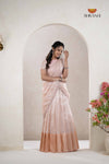 Peach Traditional purple mangoAlpha Half Saree | Lehenga For Girls