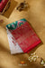 Red and Green Pochampally silk saree With ikat weaves and Floral zari woven border !!!
