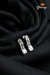 Zircon necklace Square design with cz stones