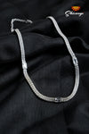 Zircon necklace Square design with cz stones