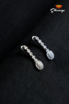 Zircon necklace Square design with cz stones