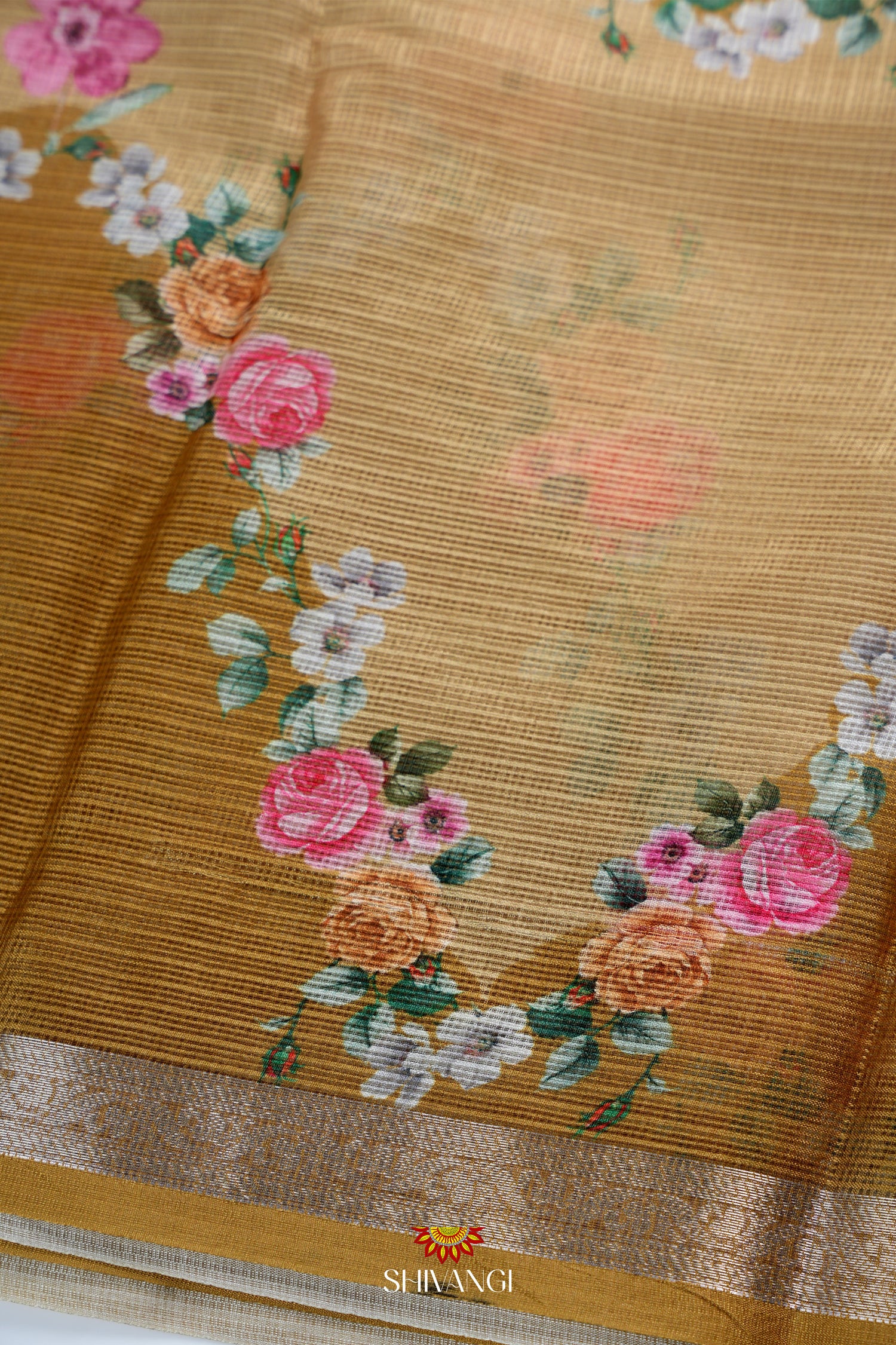 Organza Digital Print Saree with Unstitched Blouse !!!