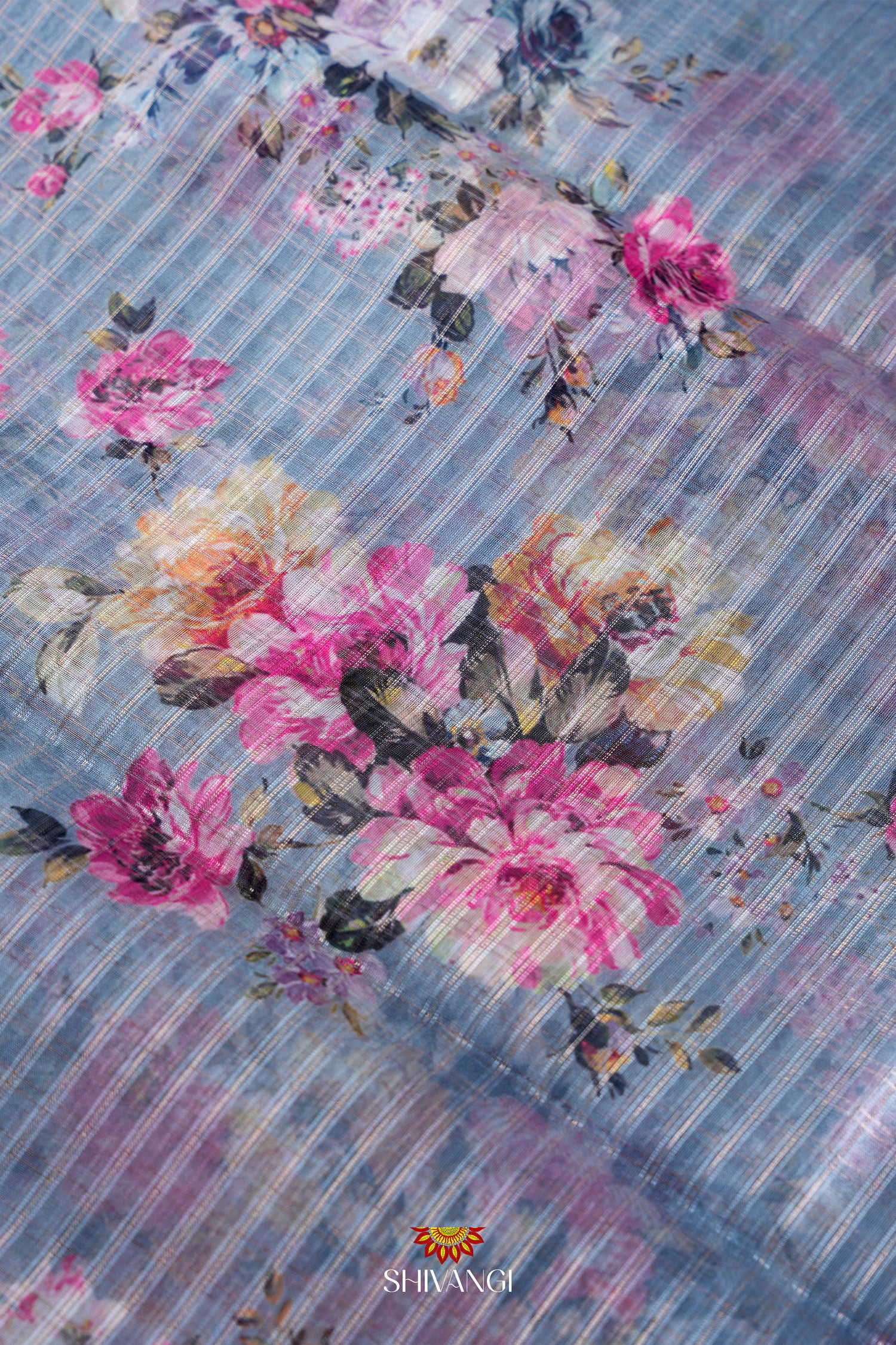 Organza Digital Print Saree with Unstitched Blouse !!!