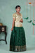 Premium Collection - Dark Green Silk Floral Butta Pattu Pavadai !!!