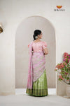 Premium Collection Green Silk Premium Half Saree | Lehenga For Girls