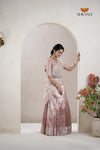 Premium Collection Pink Silk Premium Half Saree | Lehenga For Girls