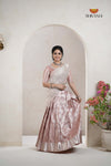 Premium Collection Pink Silk Premium Half Saree | Lehenga For Girls