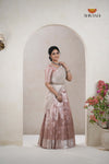 Premium Collection Pink Silk Premium Half Saree | Lehenga For Girls