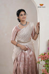 Premium Collection Pink Silk Premium Half Saree | Lehenga For Girls