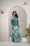 Premium CollectionRamer Green Silk Premium Half Saree | Lehenga For Girls