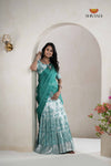 Premium CollectionRamer Green Silk Premium Half Saree | Lehenga For Girls