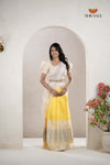 Premium Collection Yellow Silk Premium Half Saree | Lehenga For Girls