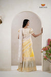 Premium Collection Yellow Silk Premium Half Saree | Lehenga For Girls