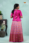 Premium Collection - Pink Silk Spiral Patola Pattu Pavadai !!!