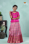 Premium Collection - Pink Silk Spiral Patola Pattu Pavadai !!!