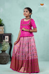 Premium Collection - Pink Silk Spiral Patola Pattu Pavadai !!!