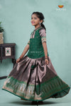 Green Silver Fire Alpha Traditional Pavadai Sattai For Girls !!!