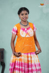 Pink Shibori Fire Alpha Pavadai Set For Kids !!!