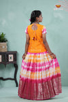 Pink Shibori Fire Alpha Pavadai Set For Kids !!!