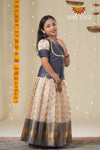 Festive Collection - Grey Smoky Wave Pattu Pavadai !!!
