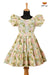 Summer Collection - Green Hakoba Floral Frock For Girls !!!