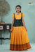 Summer Collection - Yellow Cotton Kolam Pavadai Set For Girls !!!