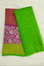 Green With Pink Pattu Pavadai Material