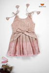 Pink Frock Tissue Coconut Just Born Baby Frock