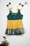 Yellow Sevandhi Just Born Baby Frock