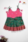 Green Antique Pendent Just Born Baby Frock
