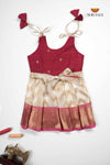 Pink Smokey Wave Just Born Baby Frock