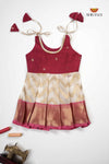 Pink Smokey Wave Just Born Baby Frock