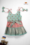Peach Kurinji Just Born Baby Frock