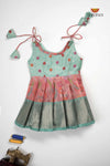Peach Kurinji Just Born Baby Frock