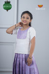 Festive Collection - Lavender Candy Brocade Pattu Pavadai !!!