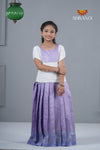 Festive Collection - Lavender Candy Brocade Pattu Pavadai !!!