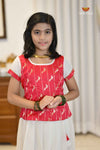 Onam Red Candy CloudTraditional Pattu Pavadai