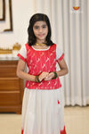 Onam Red Candy CloudTraditional Pattu Pavadai