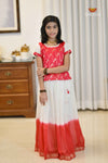 Onam Red Candy CloudTraditional Pattu Pavadai