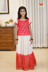 Onam Red Candy CloudTraditional Pattu Pavadai