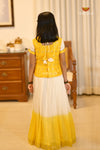 Onam Yellow Candy Cloud Traditional Pattu Pavadai