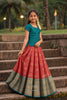 Red Coral bloom Traditional Pattu Pavadai Sets