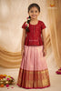 Floral Mirror Traditional Pattu Pavadai Sets