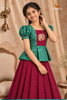 Pink Golden Aira Traditional Pattu Pavadai Sets