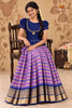 Lavender Golden Dots Traditional Pattu Pavadai Sets