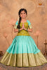 Ramer Green Mango Pintuck Traditional Pattu Pavadai Sets