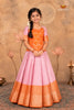 Pink Mango Pintuck Traditional Pattu Pavadai Sets
