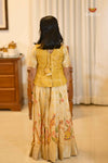 Onam Half White Veenai Traditional Pattu Pavadai