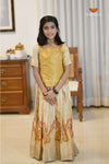 Onam Half White Veenai Traditional Pattu Pavadai