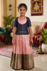 Pink Paisley Moonlight Traditional Pattu Pavadai Sets